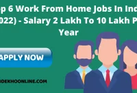 Top 6 Work From Home Jobs In India (2022) - Salary 2 Lakh To 10 Lakh Per Year